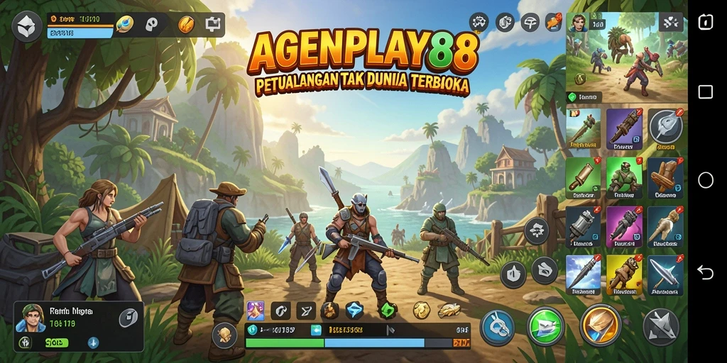 Screenshot AGENPLAY88 menampilkan eksplorasi seru di dunia terbuka yang luas.