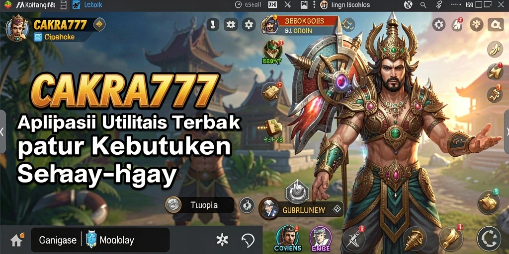 Tampilan antarmuka pengguna CAKRA777 yang intuitif dan fungsional.