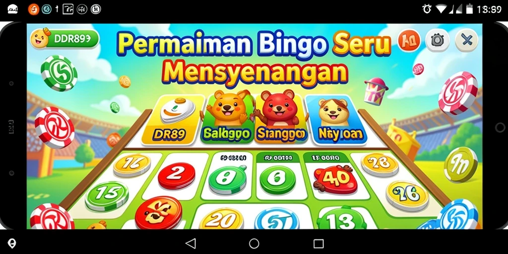 Tampilan menarik dari gameplay Bingo di IDR89.