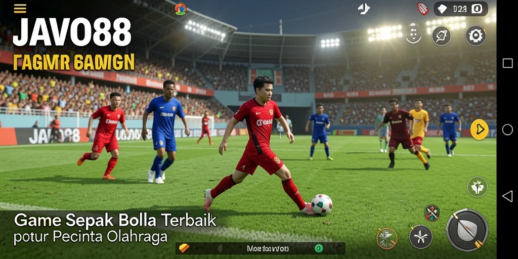 Tampilan gameplay JAVO88 yang penuh aksi di lapangan.