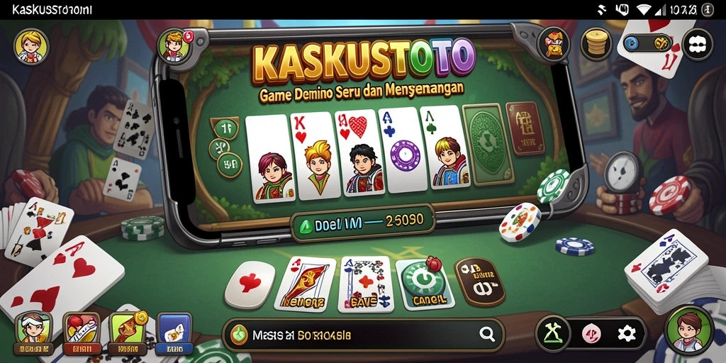 Tampilan gameplay seru KASKUSTOTO dengan dominonya.