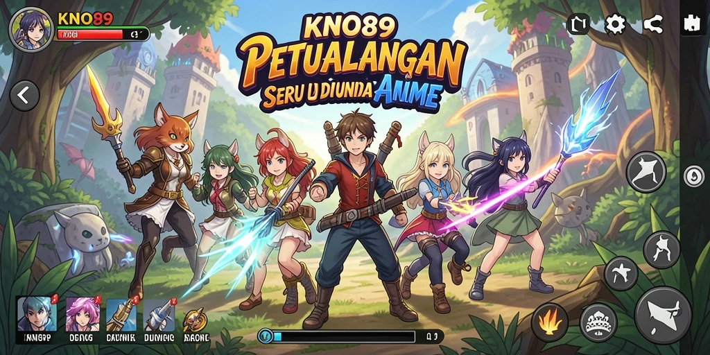 Tampilan gameplay KNO89 yang menarik dan seru dalam dunia anime.