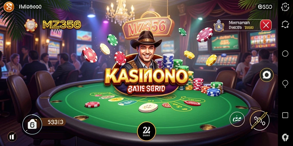Gameplay seru MZ356 dengan tema kasino yang menakjubkan.