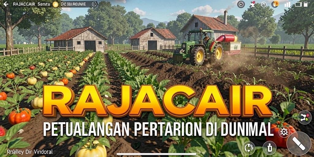 Tampilan menarik gameplay <strong>RAJACAIR</strong> saat mengelola ladang dan tanaman.