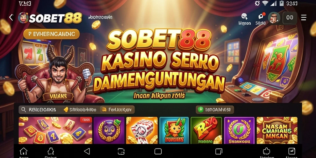 Screenshot utama SOBET88 menampilkan gameplay seru dan mengasyikkan.