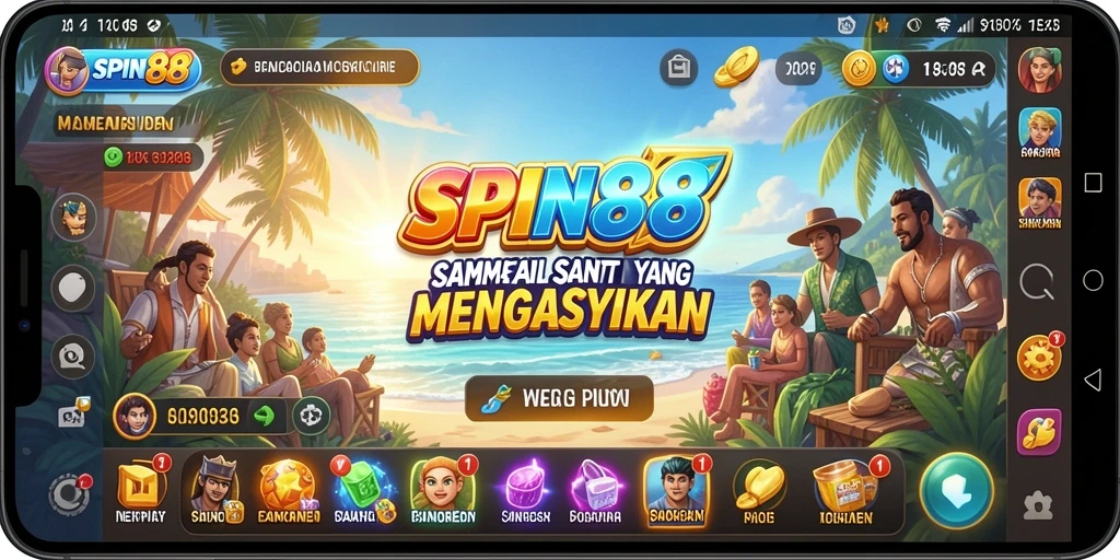 Tampilan gameplay SPIN88 dengan visual yang menarik dan interaksi mudah.