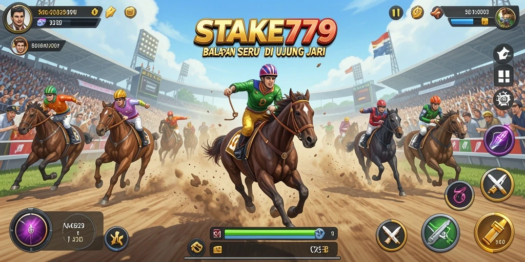 Tampilan menarik dari gameplay balapan di STAKE779.
