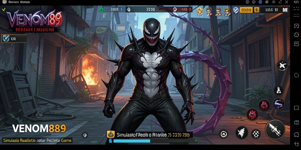 Tangkapan layar gameplay menarik dari VENOM889 yang menunjukkan simulasi mendalam.