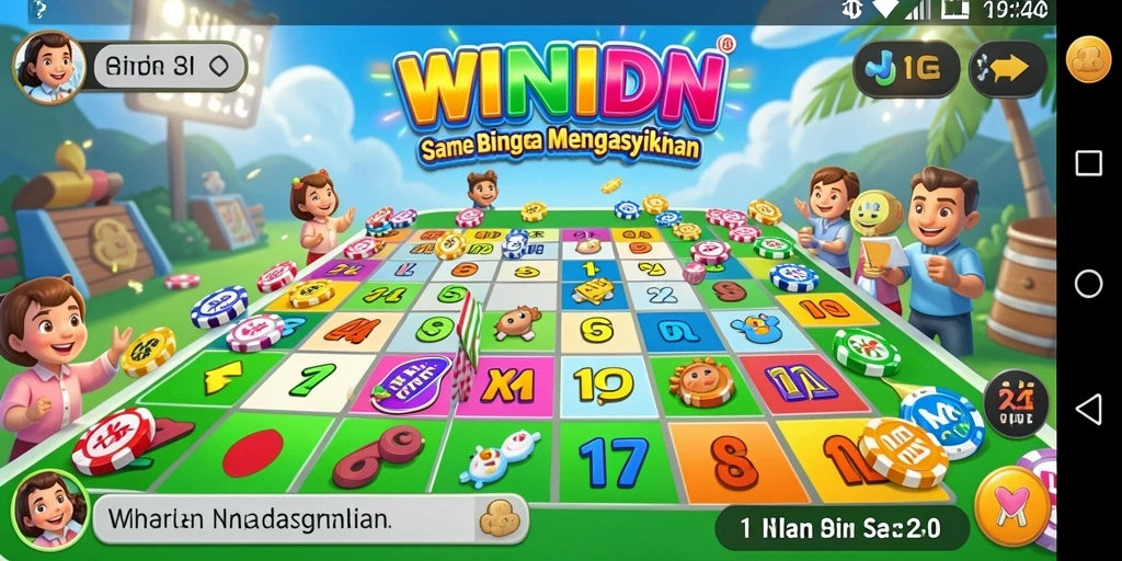 Tangkapan layar dari gameplay seru dalam aplikasi Bingo WINIDN.