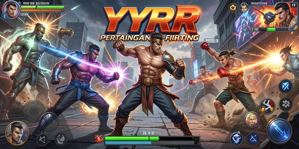 Tampilan gameplay YYRR yang intens dan penuh aksi.